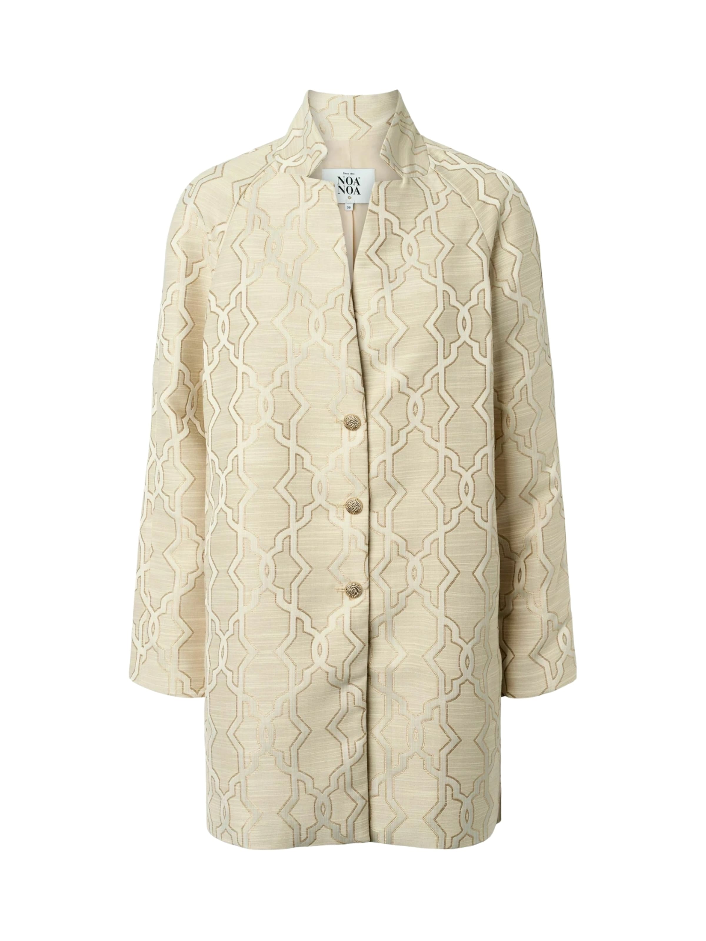 Noa Noa Coat ' DiNN ' in Weiß: Vorderseite