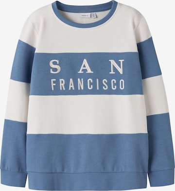 NAME IT Sweatshirt i blå: forside