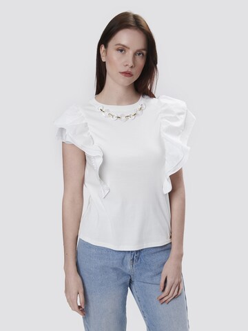Influencer Top in White: front