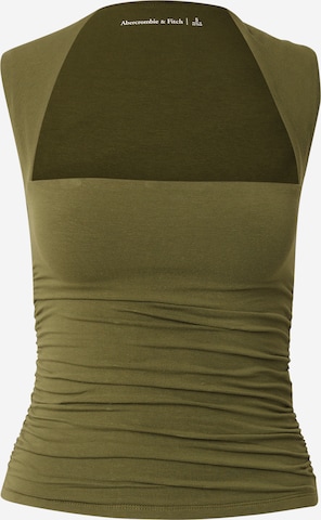 Abercrombie & Fitch Топ в Зеленый: спереди