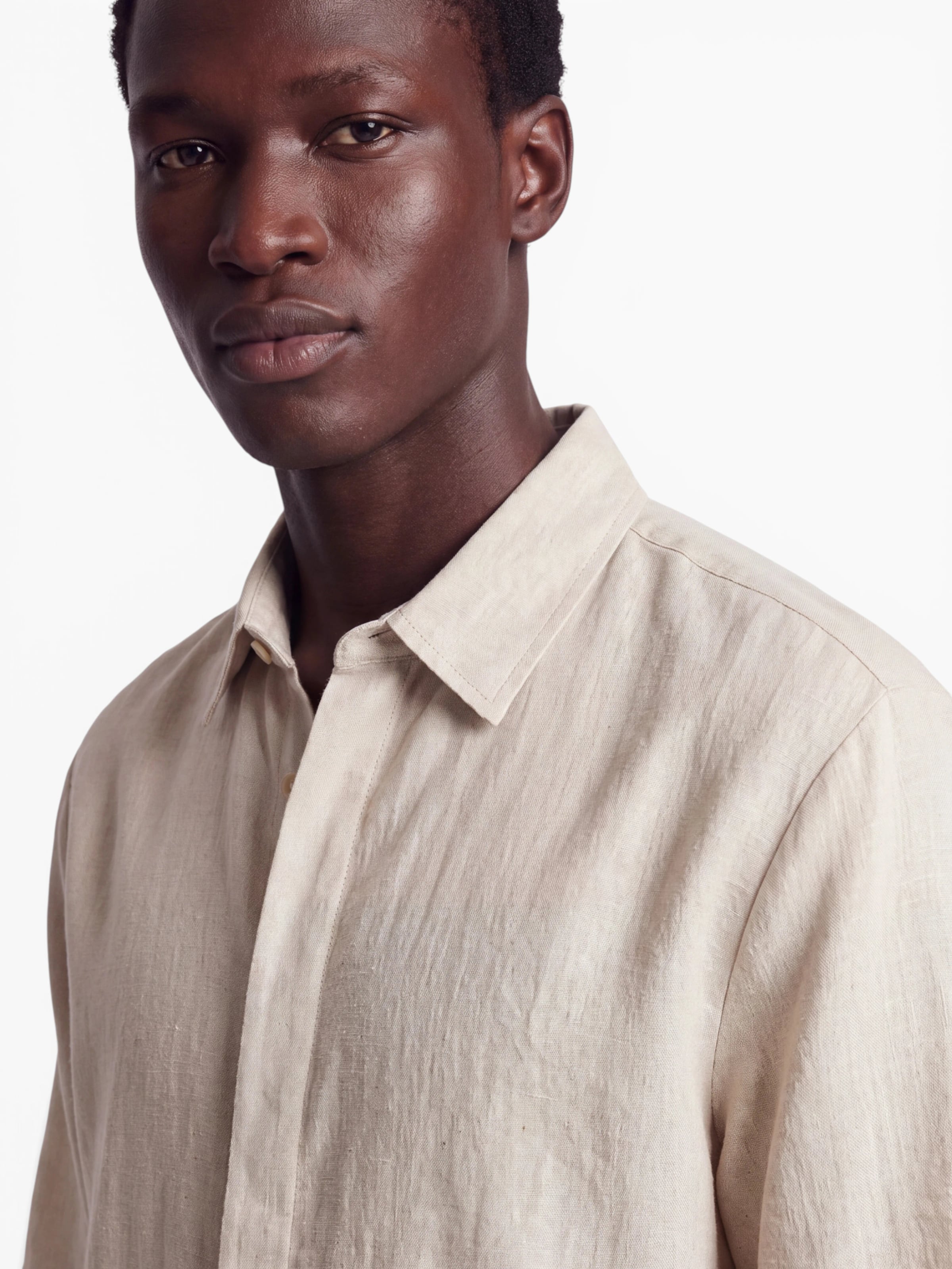 TRAPP - Ajuste regular Camisa 'Julian' en beige: frente