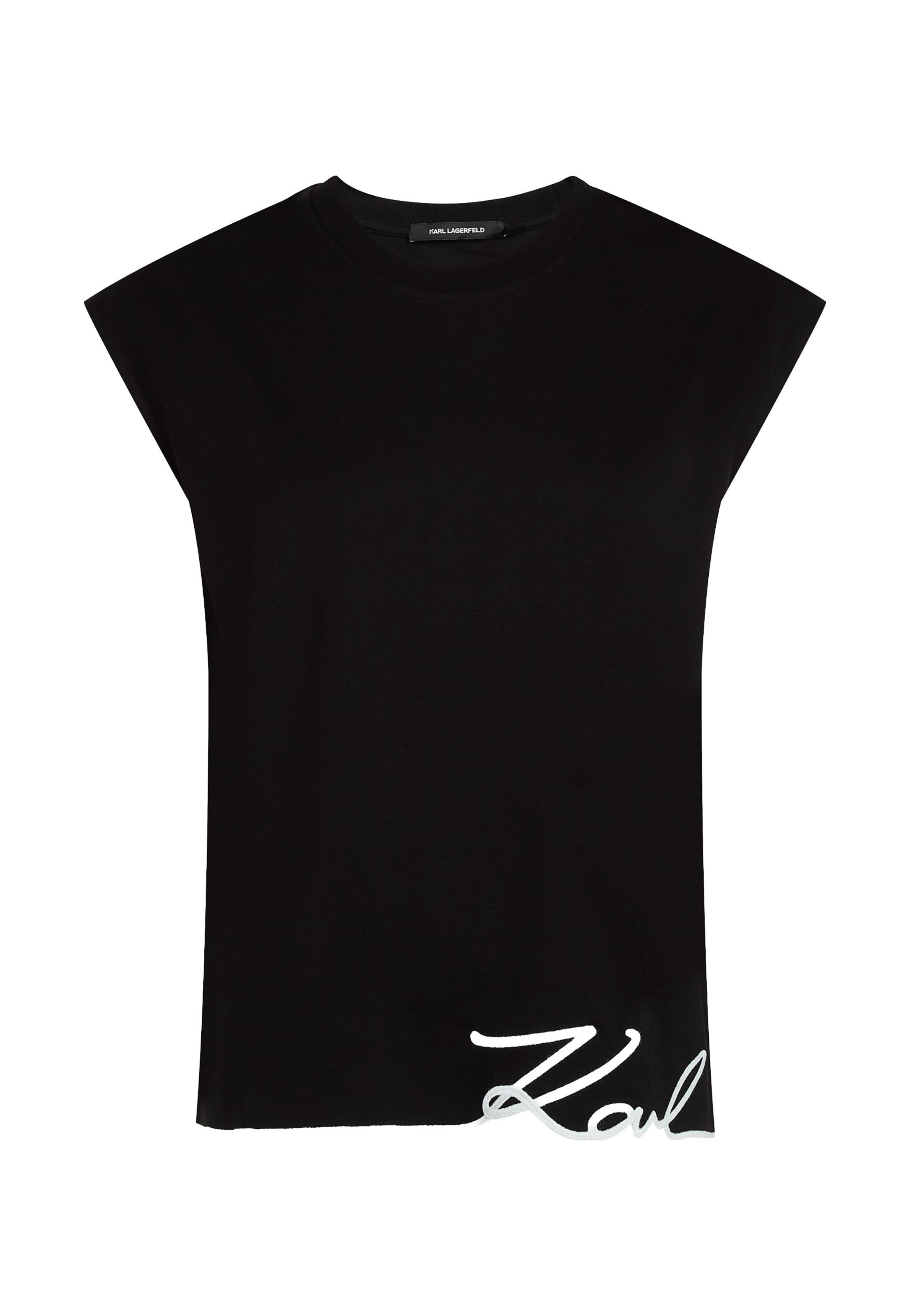 Karl Lagerfeld - Top em preto: frente