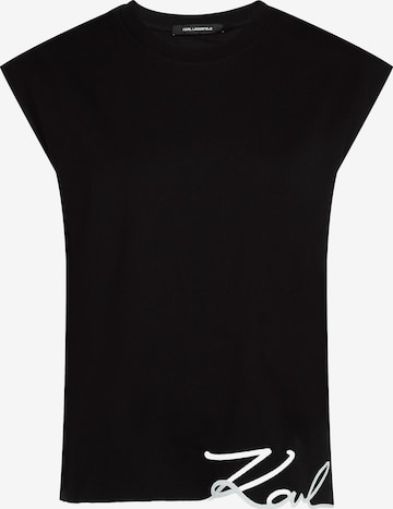 Karl Lagerfeld Top – černá: přední strana