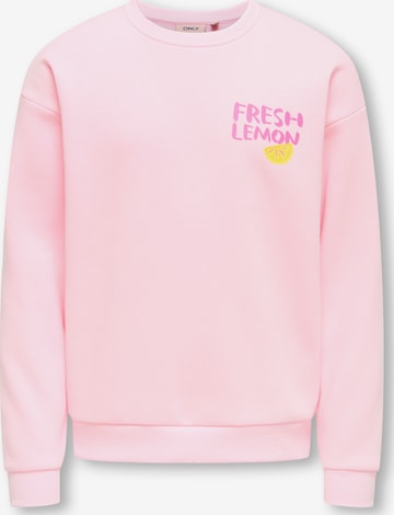 ONLY GIRLS Majica 'KOGCANASTA' | roza barva: sprednja stran