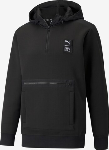 PUMA Sweatshirt 'First Mile' in Black: front