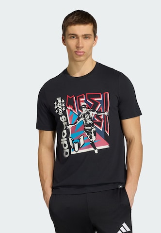 T-Shirt fonctionnel 'Messi' ADIDAS PERFORMANCE en noir : devant
