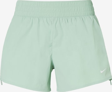 NIKE Loosefit Urheiluhousut 'One' värissä vihreä: etupuoli