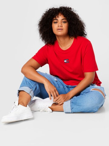 Tommy Jeans Curve T-Shirt in Rot