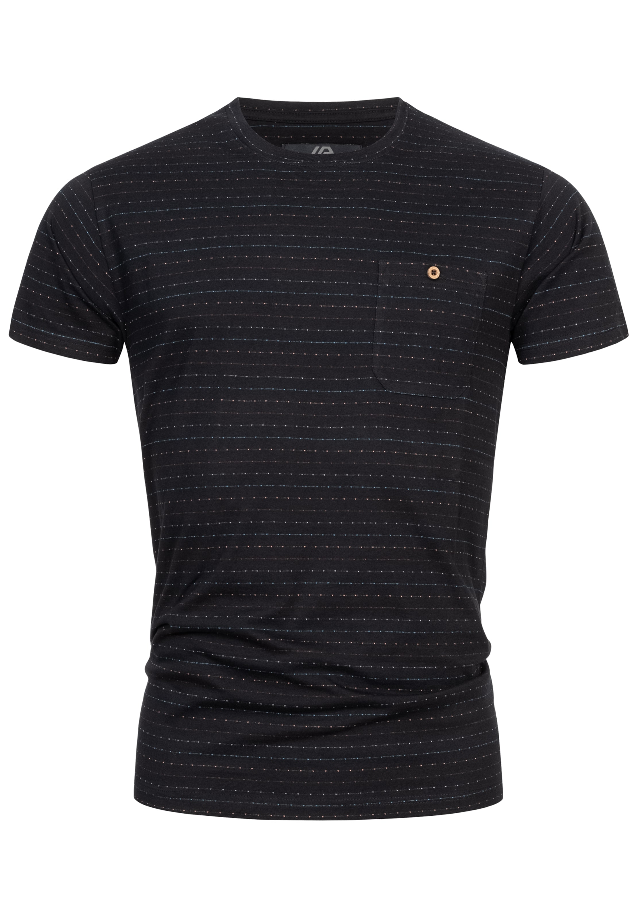 INDICODE JEANS Shirt 'Helmuth ' in Schwarz: Vorderseite