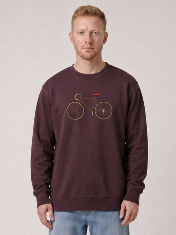 Sweat-shirt 'Fahrrad' Watapparel en rouge : devant