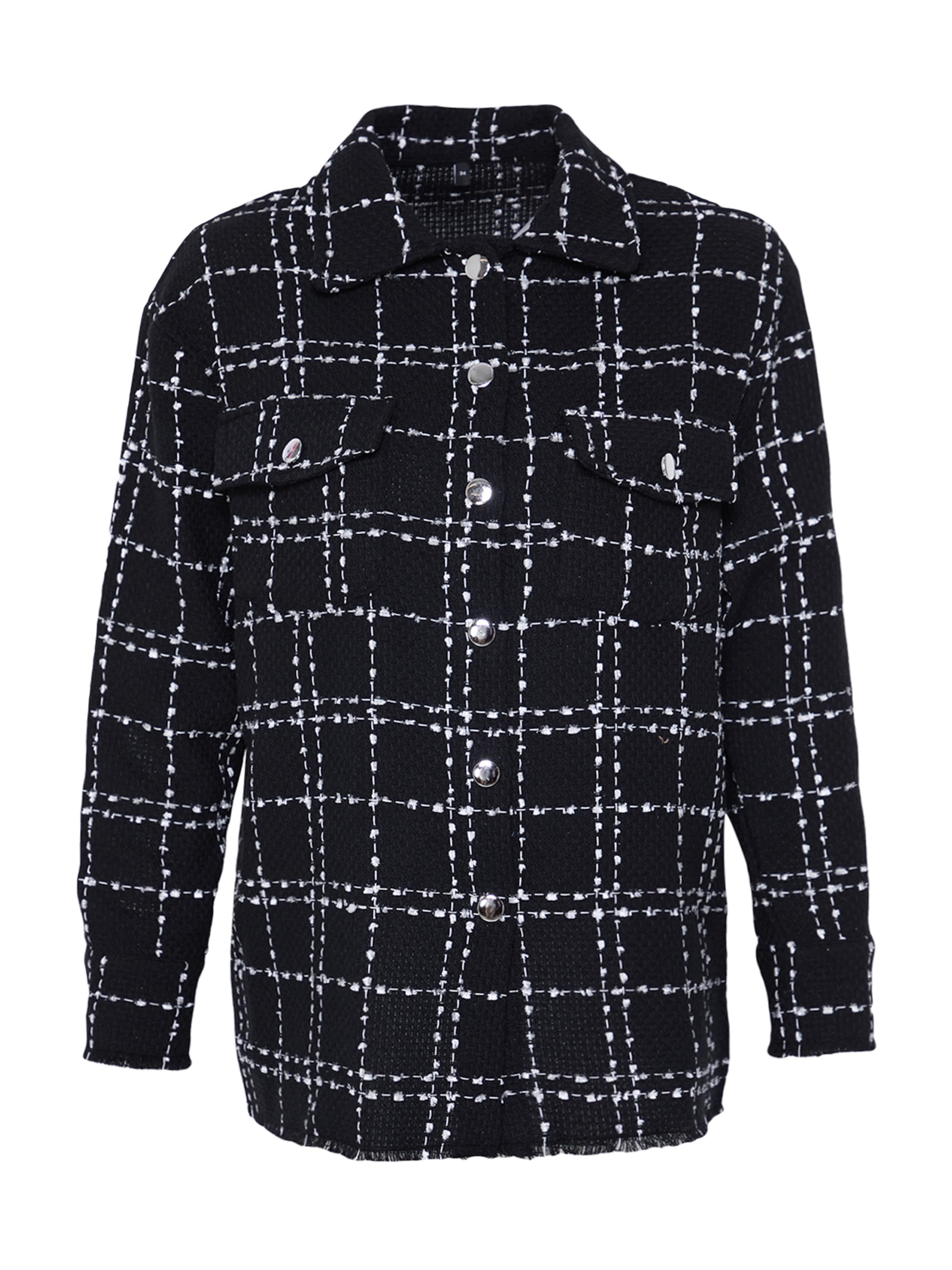 Trendyol Tussenjas in Zwart: voorkant