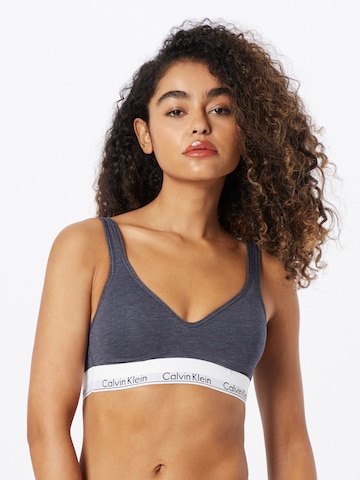 Calvin Klein Underwear Bralette Bra in Blue: front