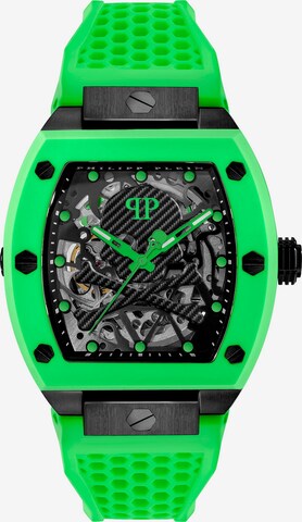 Philipp Plein Analog Watch in Green: front