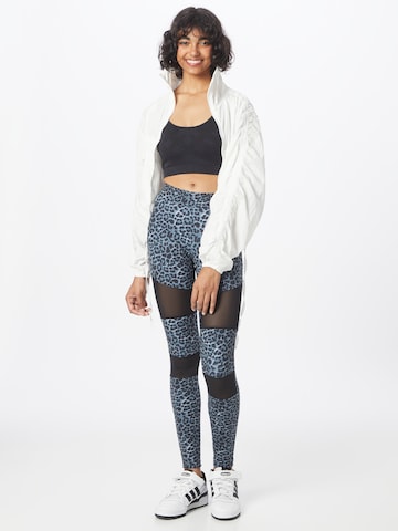 Urban Classics Skinny Leggings in Blau