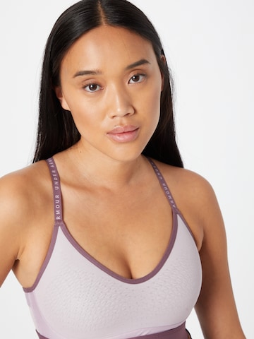 UNDER ARMOUR Low Support Sports Bra 'Infinity' in Purple