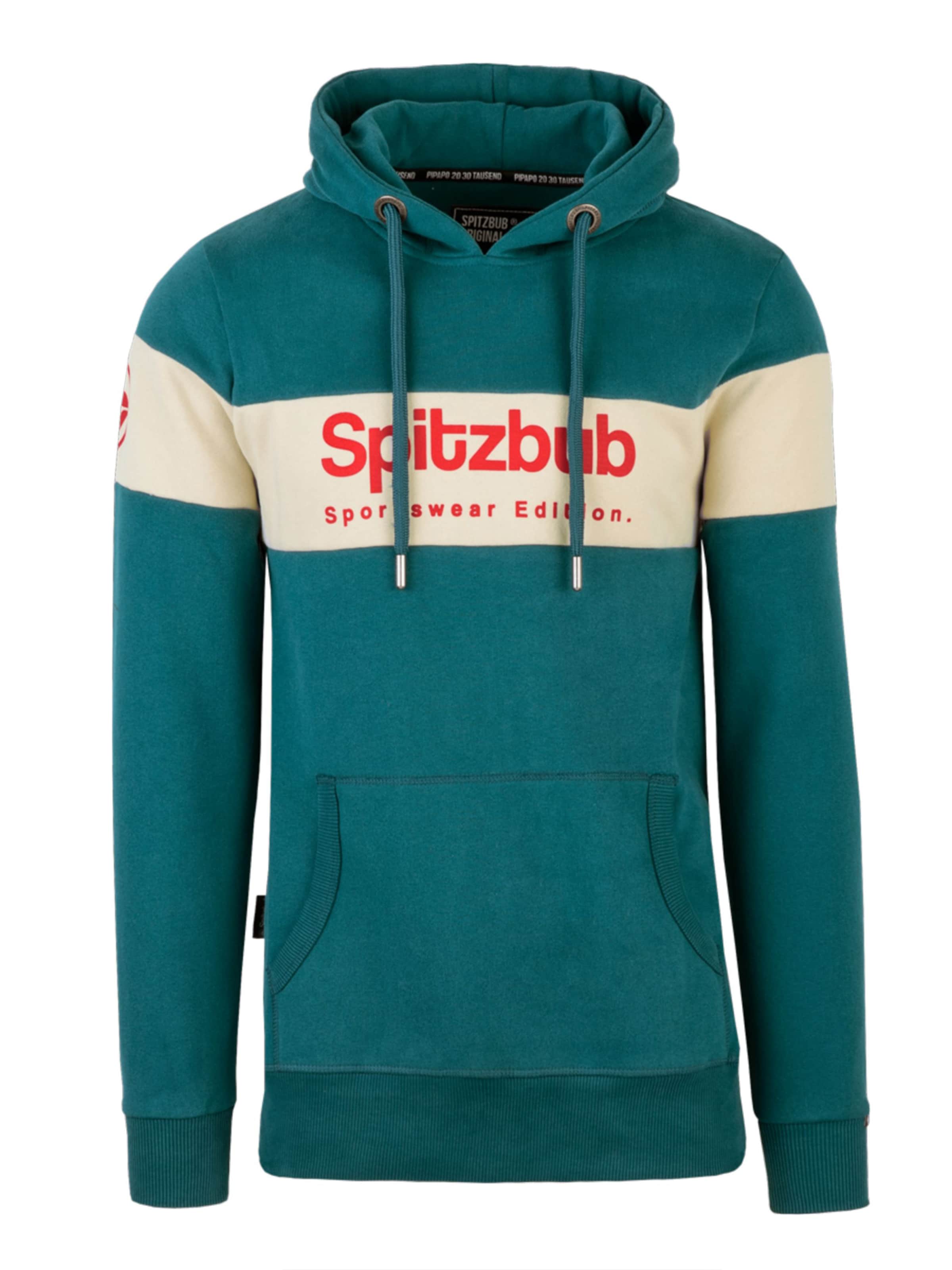 SPITZBUB Sweatshirt 'Ludis' in Grün: Vorderseite