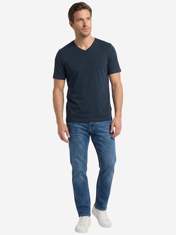redmond Shirt 'Basic'‌‌‌‌ in Blau