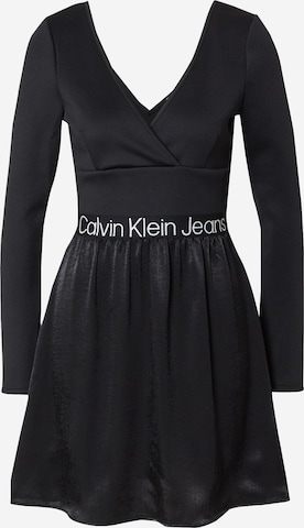 Calvin Klein Jeans - Vestido en negro: frente