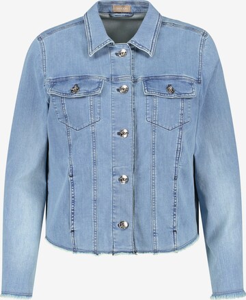 SAMOON Between-Season Jacket in Blue: front