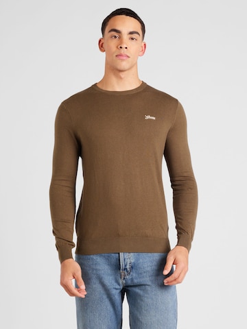 GUESS Sweter 'BENJAMIN' w kolorze brązowy: przód