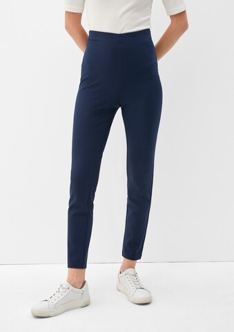 s.Oliver Slimfit Leggings in Blauw: voorkant