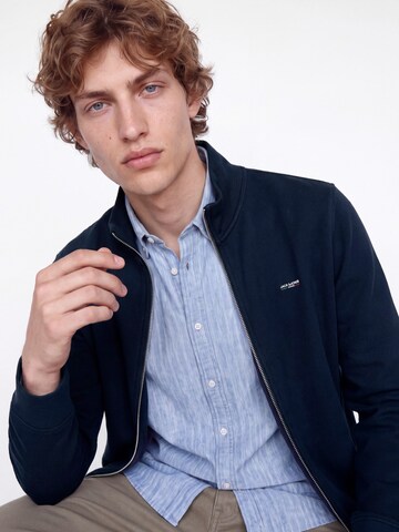 Jack & Jones Premium Tepláková bunda 'JPRBLUALVES' - Modrá