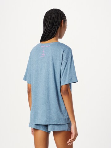 TRIUMPH - Pijama de pantalón corto en azul