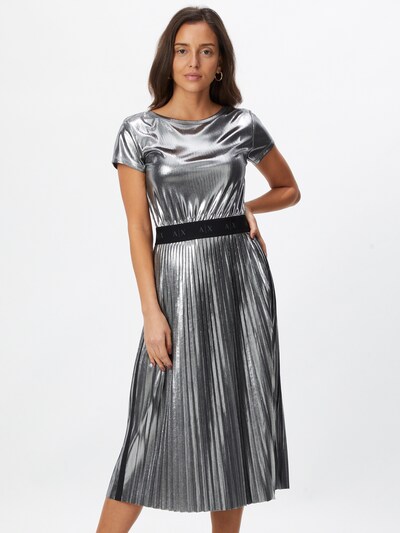 ARMANI EXCHANGE Šaty - černá / stříbrná, Model/ka