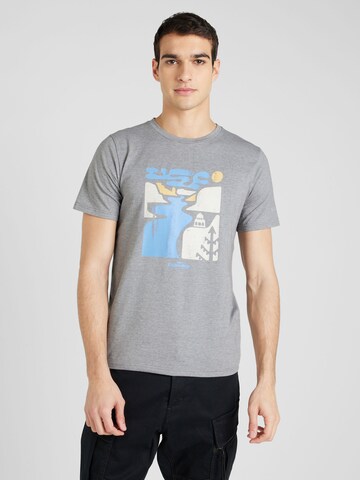 T-Shirt fonctionnel 'City Grey Heath' COLUMBIA en gris : devant