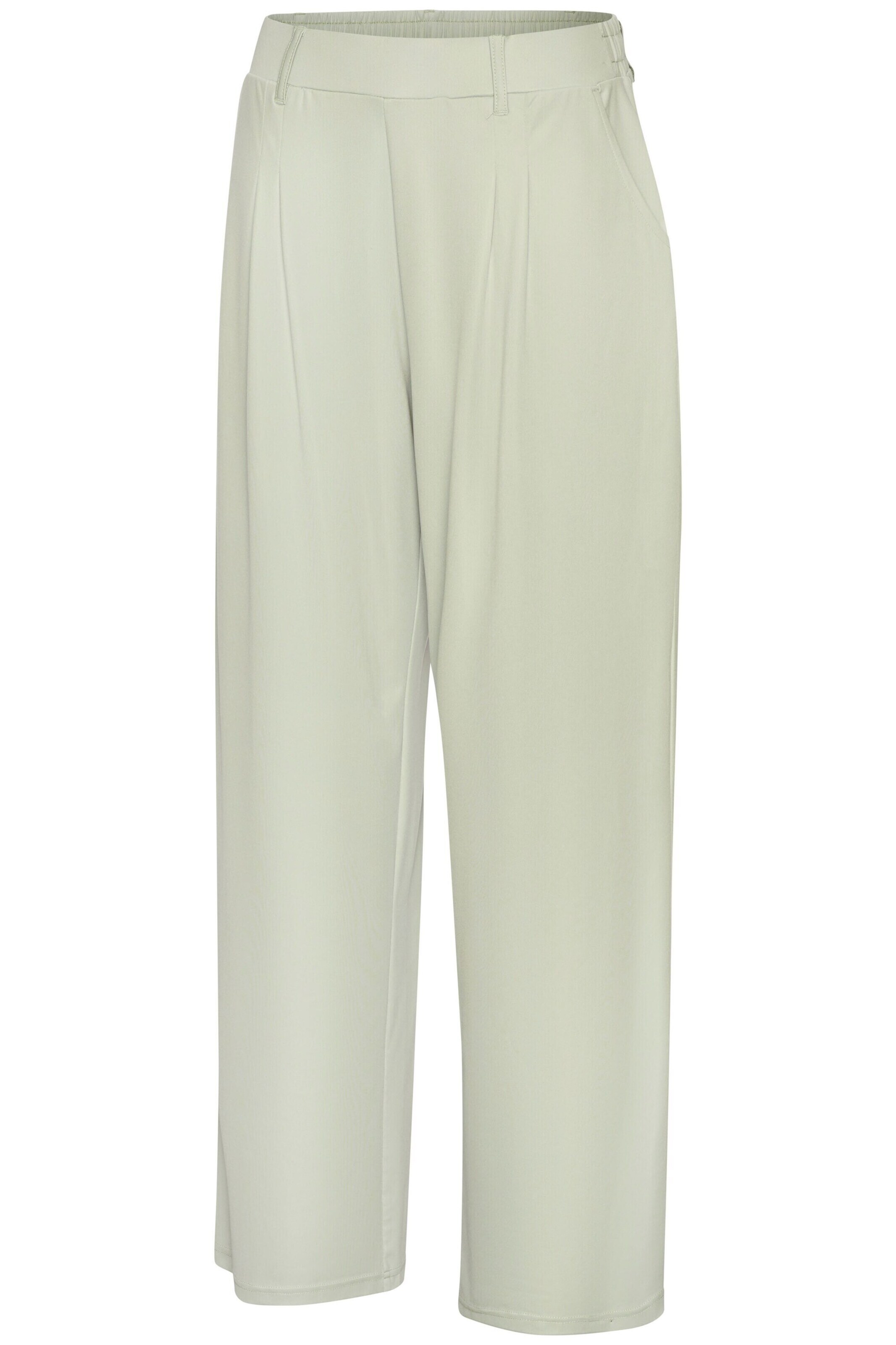 H.I.S Wide leg Pleat-Front Pants in Green
