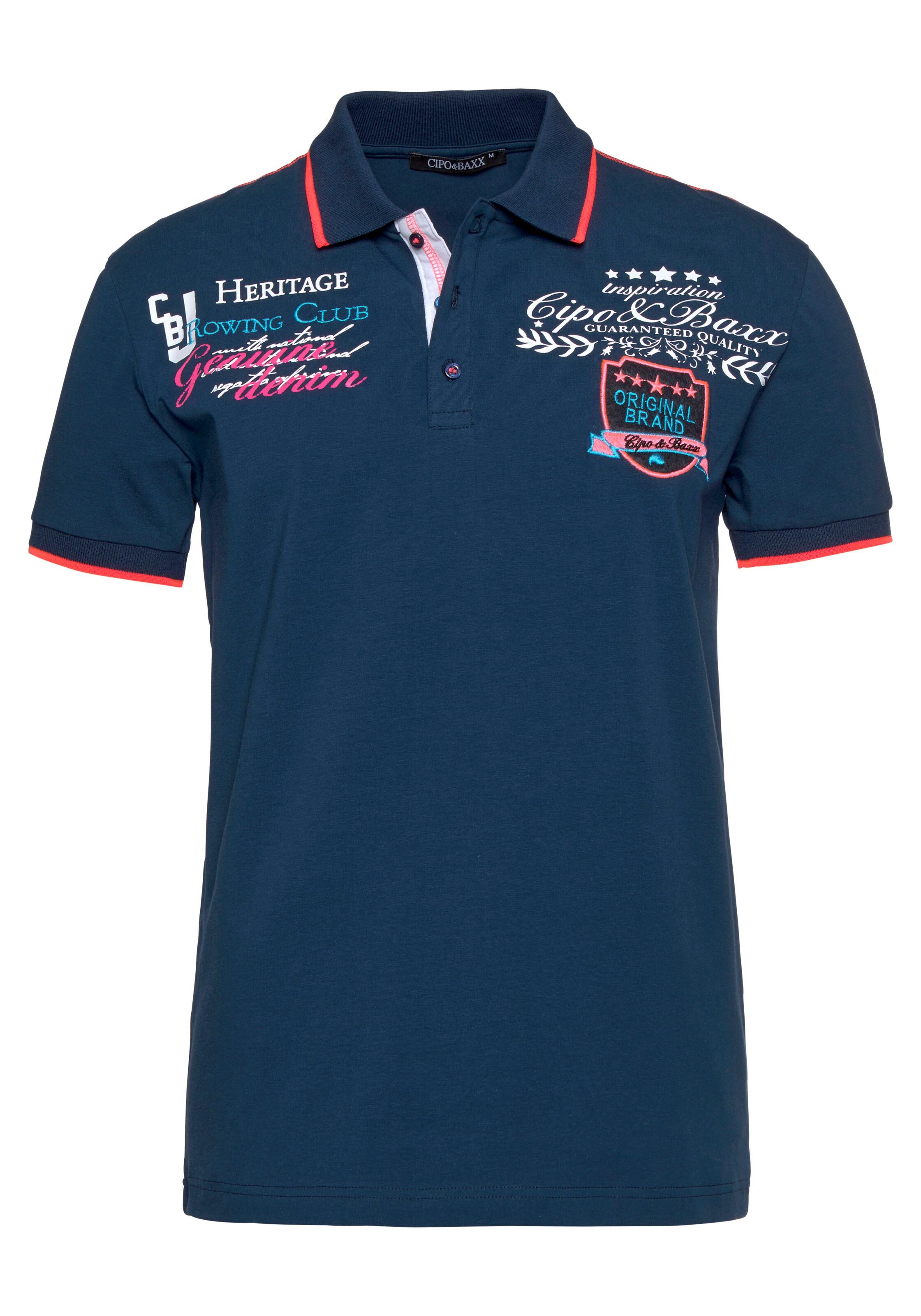 CIPO & BAXX Shirt in Blau: Vorderseite