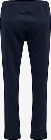 Hummel Slimfit Sportbroek in Blauw