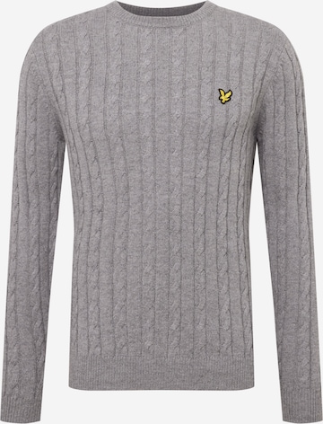 Pull-over Lyle & Scott en gris : devant