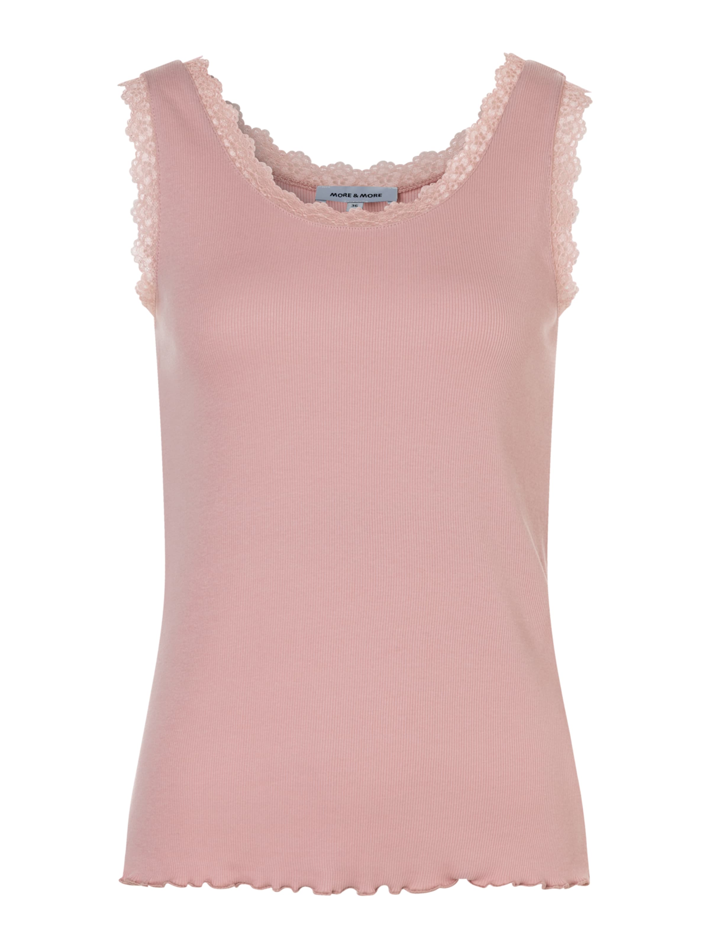 MORE & MORE Rippentop in Rot: Vorderseite