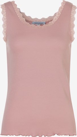 MORE & MORE Rippentop in Rot: Vorderseite