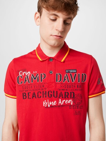 CAMP DAVID Shirt 'Beach Guard' in Red