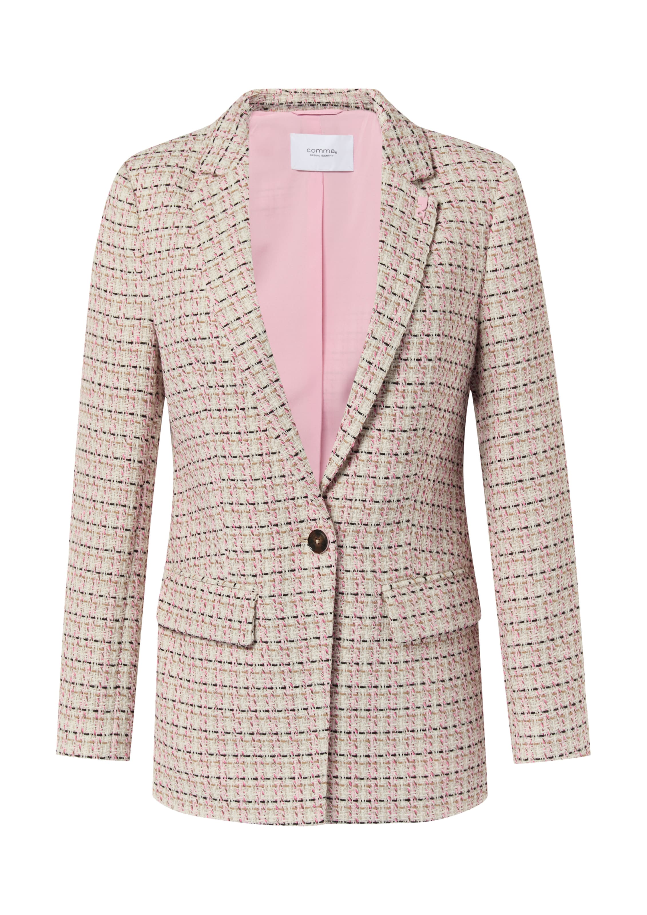 comma casual identity Blazer in Beige: Vorderseite