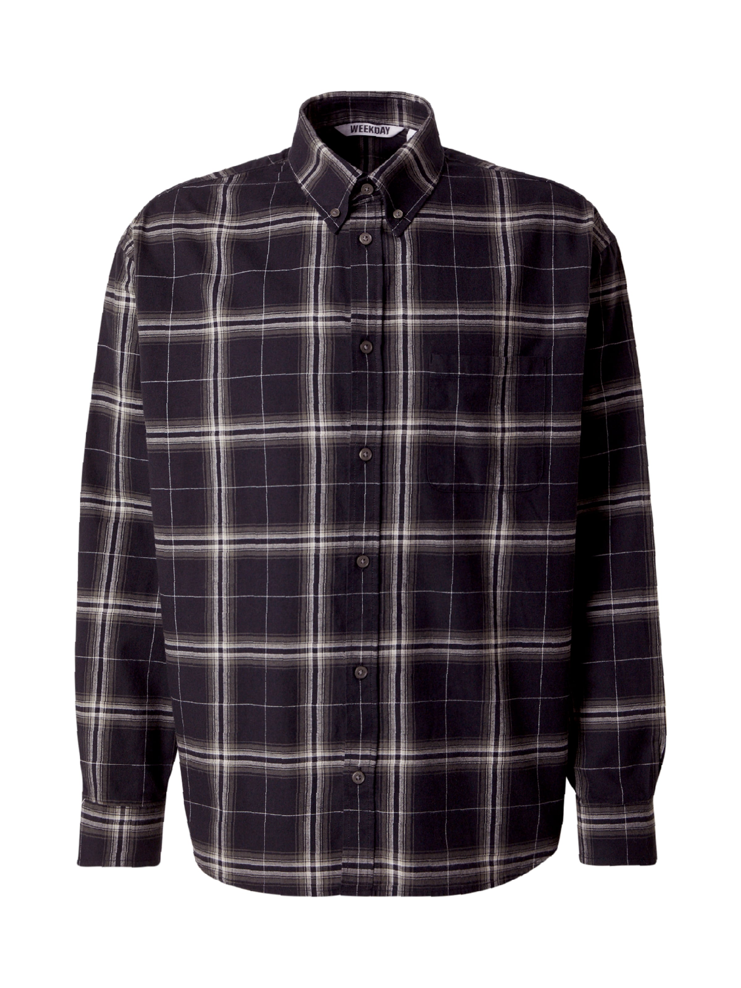 WEEKDAY - Ajuste confortable Camisa en negro: frente