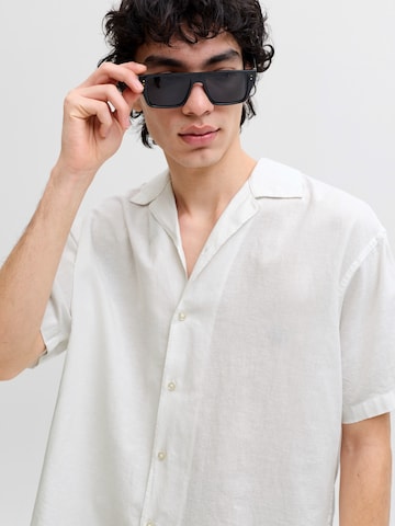 JACK & JONES Классический крой Рубашка 'JJEBREEZE' в Белый