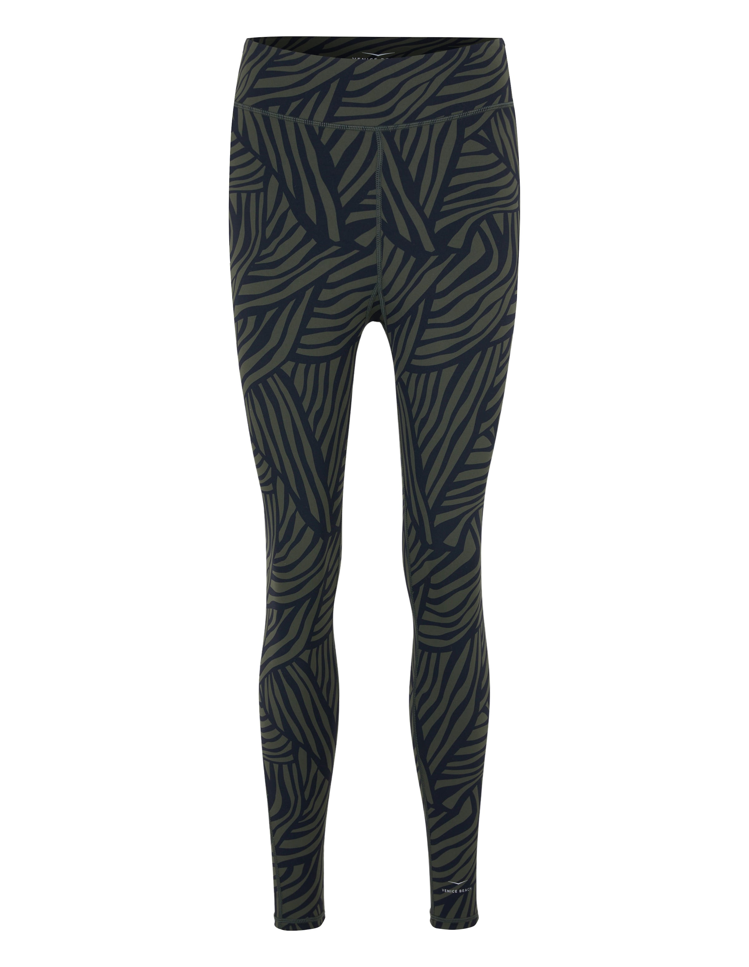 VENICE BEACH Skinny Workout Pants in Green: front