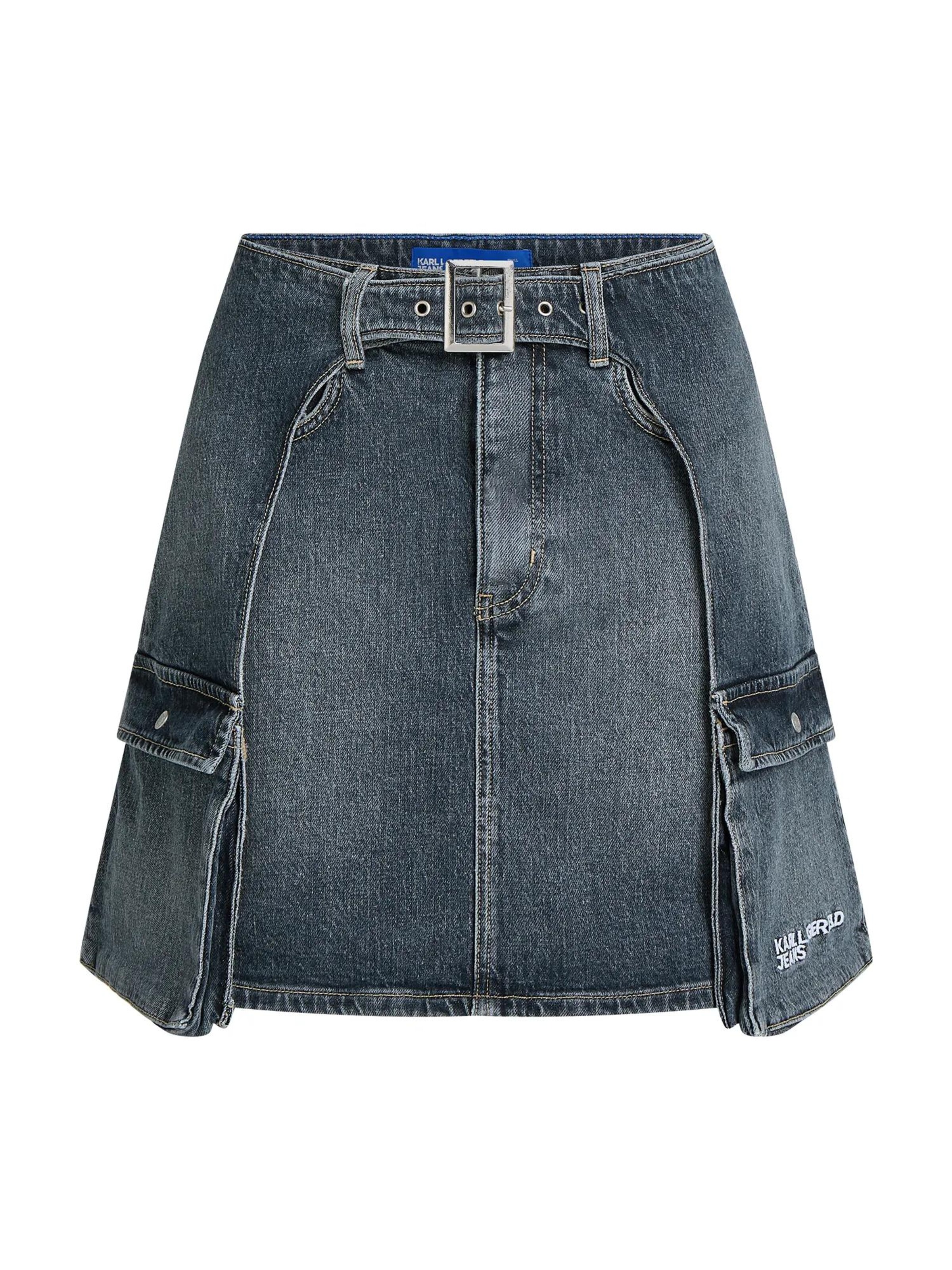 KARL LAGERFELD JEANS Rok in Blauw: voorkant