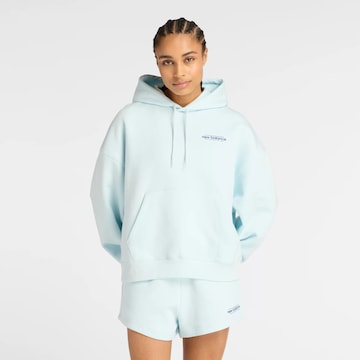 new balance Sweatshirt in Blauw: voorkant
