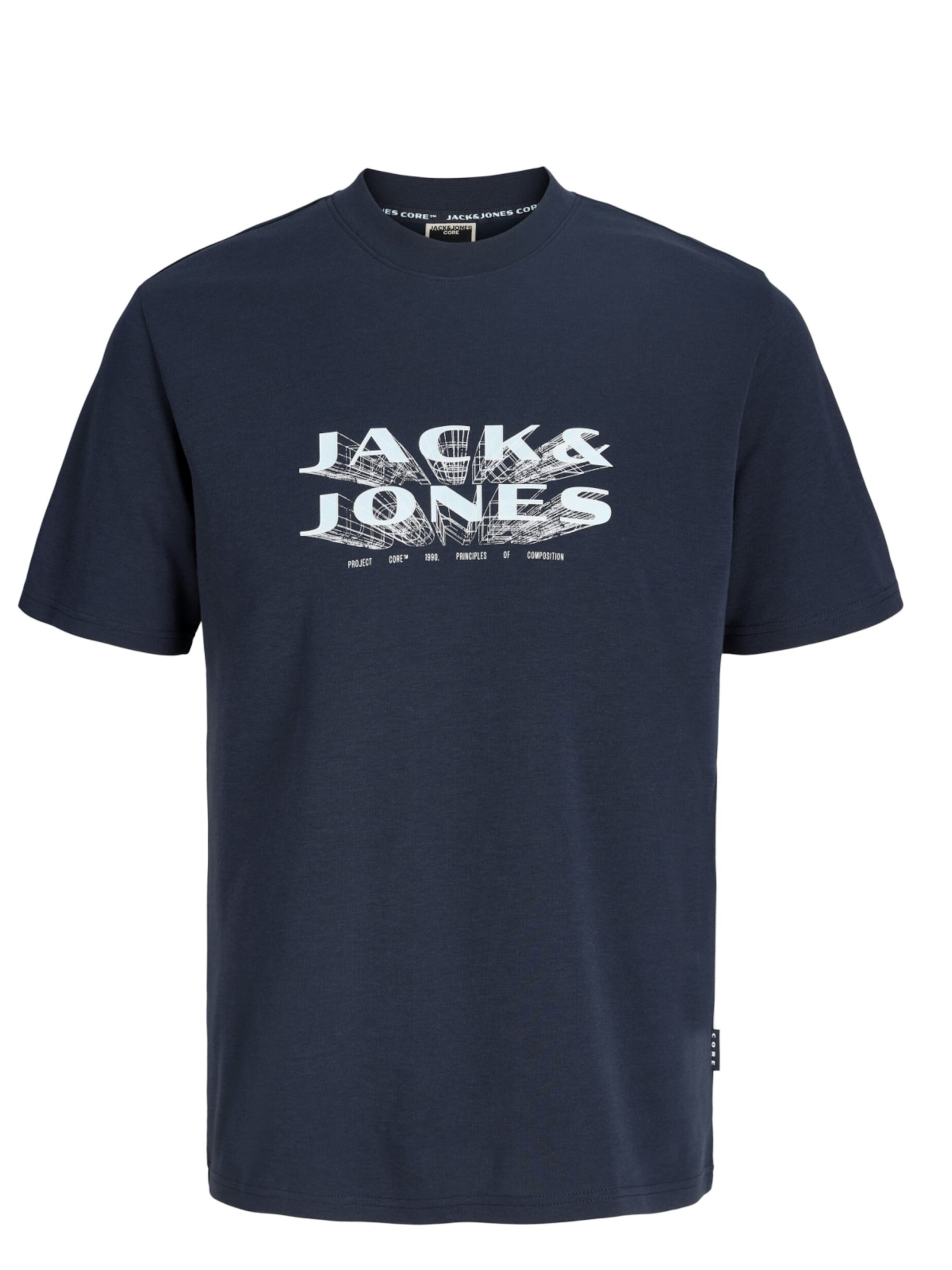 T-shirt 'Jack & Jones - Heren t-shirt' JACK & JONES en bleu : devant