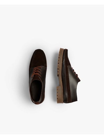 Scalpers Šněrovací boty – hnědá