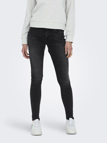 Skinny Jeans de la ONLY pe negru: față