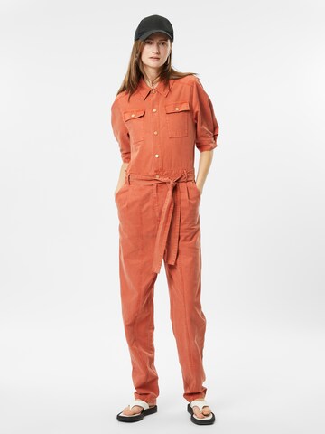 Essentiel Antwerp Jumpsuit in Orange: front