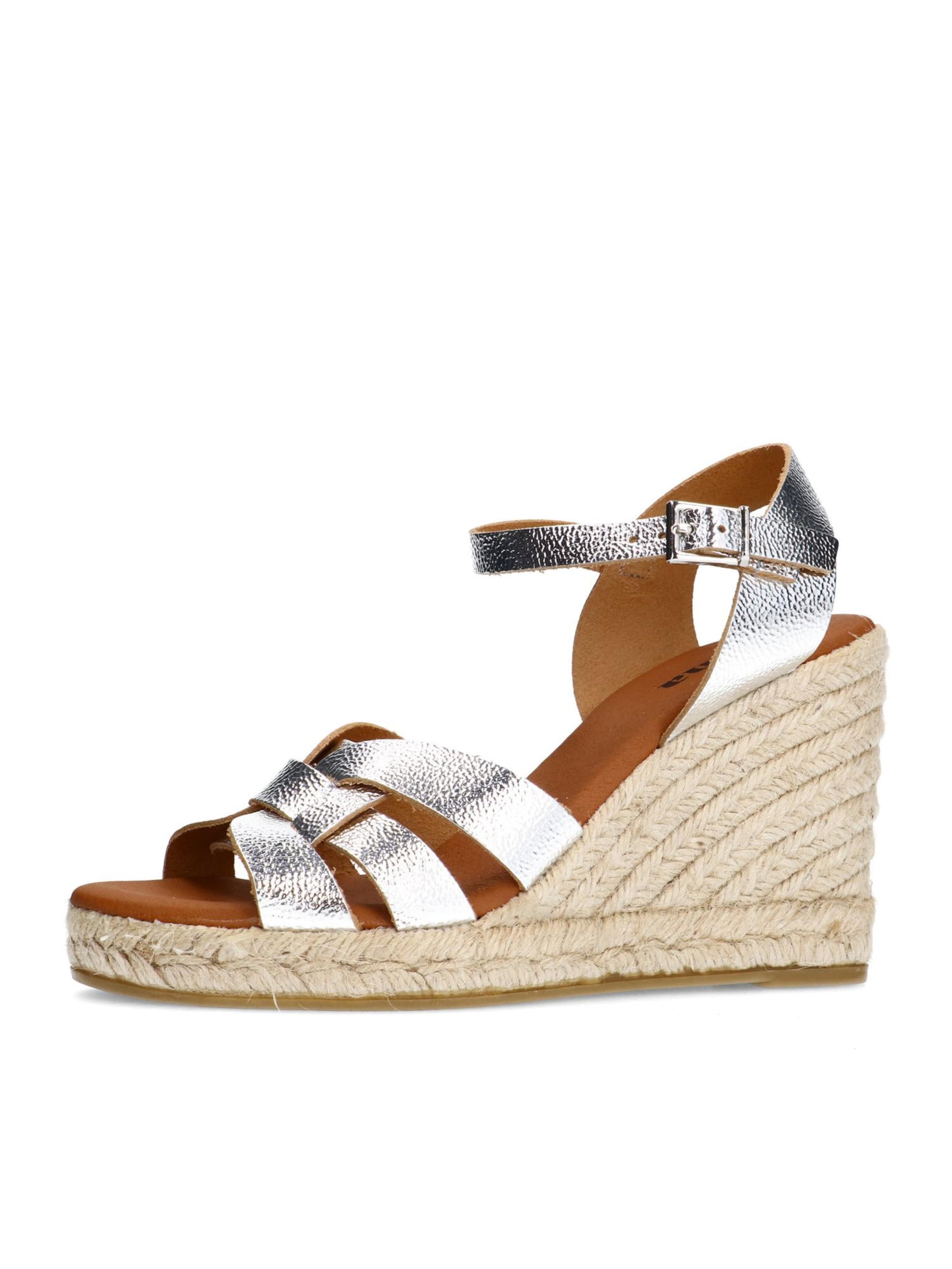 SACHA Sandaal in Zilver: voorkant