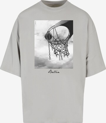 Mister Tee Shirt 'Ballin 2.0' in Grijs: voorkant