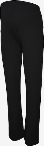 Regular Pantalon 'Olly' MAMALICIOUS en noir : devant