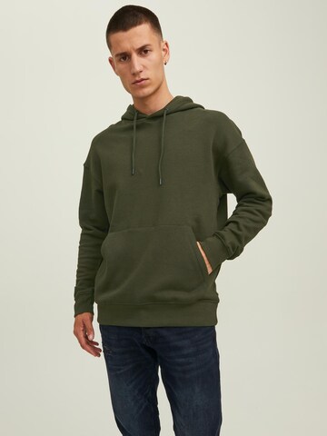 Felpa 'JJEStar' di JACK & JONES in verde: frontale